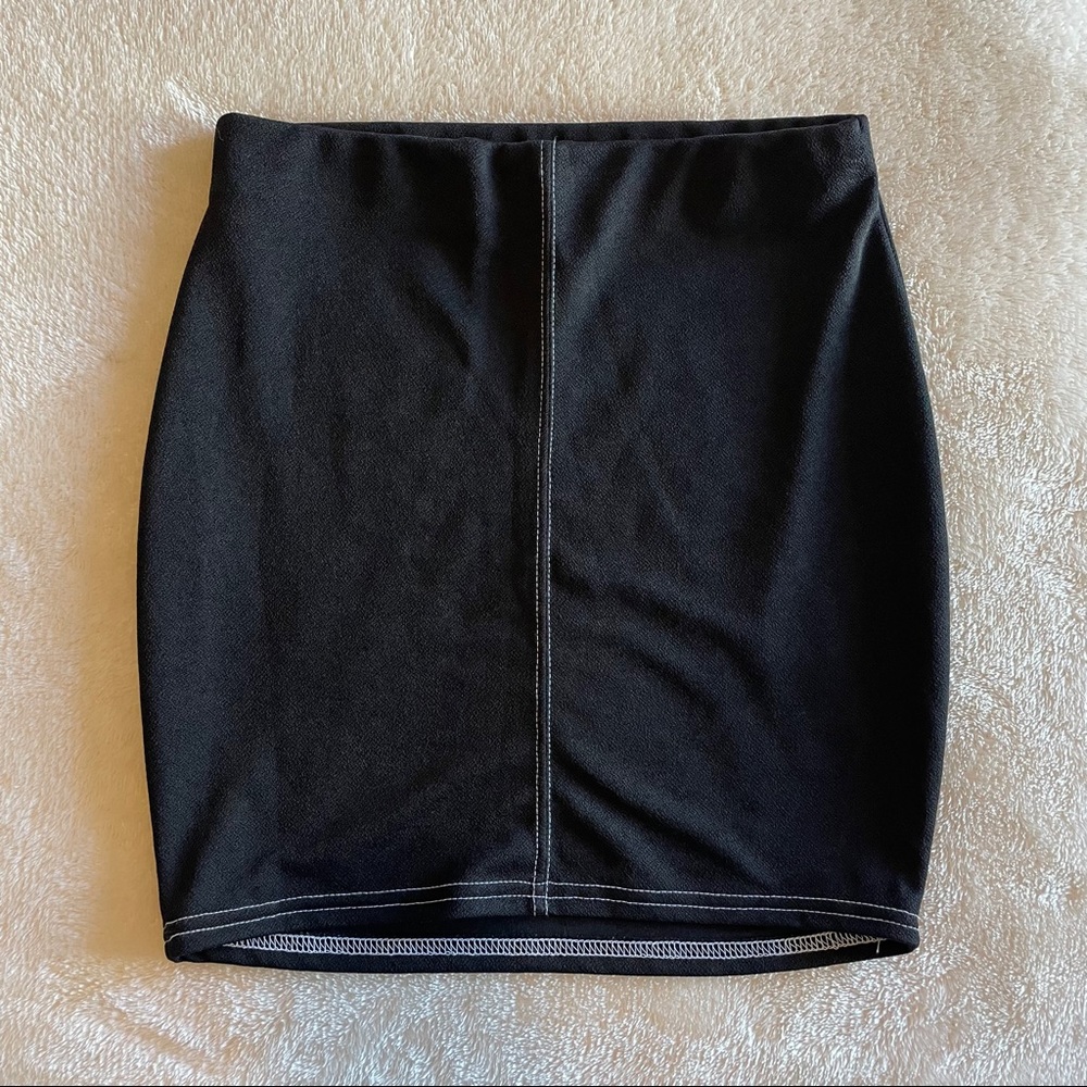 Boohoo Black Mini Skirt